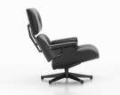 Křeslo Eames Lounge Chair Chestnut Black, Leather Premium F66 Nero