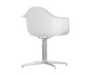 Židle Eames DAL, cotton white/polished aluminum