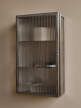 Skříňka Haze Reeded Glass, stainless steel