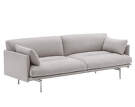 Třímístná pohovka Outline Soft, Clay 12