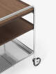 Servírovací vozík Alima NDS2, chrome / walnut