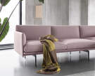 Outline Chaise Longue Pink