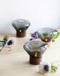 svícny Muffins Candleholder PC1008, smoke grey