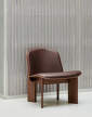 kreslo-Chisel Lounge Chair, walnut / Sense Dark Brown