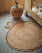 koberec-Apple Braided Jute Rug, natural