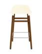 stolicka-Form Bar Chair 65 cm Walnut, cream