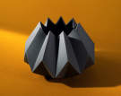 Folded Vase, Carbon