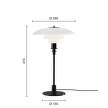 Stolní lampa PH 3/2, black metallised