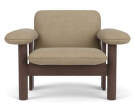 Křeslo Brasilia Low Back, Bouclé 02/dark stained oak