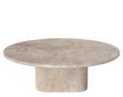 Venkovní konferenční stolek Eida Ø90 H28, beige marble