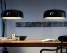 Závěsná lampa Smithfield S, glossy black