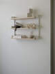 Police Tea Shelf, oak/white