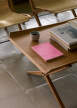 Konferenční stolek X HM13, lacquered oak and walnut