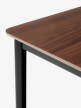 Jídelní stůl Drip, black/lacquered walnut