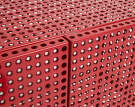 Skříňka Perforated Cabinet, wine red
