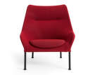 Křeslo O2, soft red textile