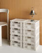 Úložný box Colour Crate Square M, off-white
