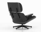 Křeslo Eames Lounge Chair Chestnut Black, Leather Premium F66 Nero