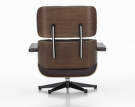 Křeslo Eames Lounge Chair Walnut Dark, Leather Natural F68 Chocolate