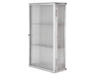 Skříňka Haze Reeded Glass, stainless steel