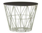 Víko na koš Wire Basket large, black oak