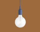 Závěsná LED lampa E27, pale blue
