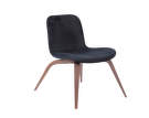 Goose Lounge Chair Stained Oak, Velvet Midnight Blue