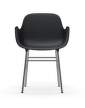 Form Armchair, black/chrome