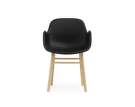 Form Armchair Full Upholstery, Ultra Leather/oak