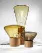 Lampa Muffins PC853, amber / waxed oak