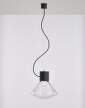 Lampa Muffins PC986, clear / black