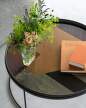 Tác Angle Glass Tray Round XL, bronze