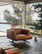 kreslo-Inland AV21 Lounge Chair, Noble Cognac leather