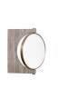 zrcadlo-Pepe Marble Wall Mirror, brass / honed brown marble