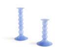 svicny-Wavy Candleholder Medium, jade light blue