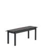 podsedak-Linear Steel Bench Seat Pad 110, dark grey