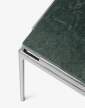 stolek-Sett LN11 Side Table, dark chrome  / Verde Guatemala