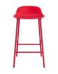 stolicka-Form Bar Chair 65 cm Steel, bright red