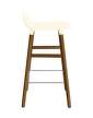 stolicka-Form Bar Chair 65 cm Walnut, cream