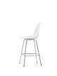 Barová židle Eames Plastic Low, white/chrome