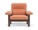 Křeslo Brasilia Lounge Chair, Avalon 012/dark stained oak