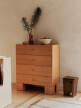 Komoda Kuben Drawers 1x4, natural oak