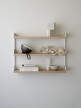 Police Tea Shelf, oak/white