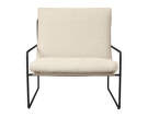 Křeslo Desert 1-Seater, black/off-white