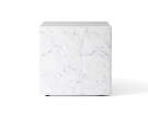 Odkládací stolek Plinth Cubic, Carrara