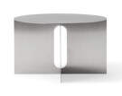 Konferenční stolek Androgyne Ø63, brushed steel
