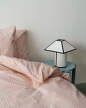 Stolní lampa Ava Pyramid 290, white
