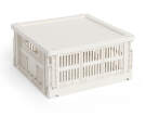 Plastové víko Colour Crate Cube/Square M, off-white