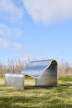 Lavice Dream View 100 cm, brushed steel