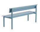 Lavice Linear Steel Bench s opěrkou